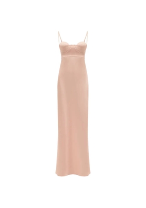 Anna October Octavia bustier slip maxi dress - Pink