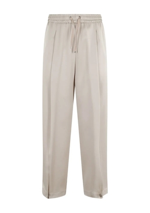 Herno pleated drawstring pants - Neutrals
