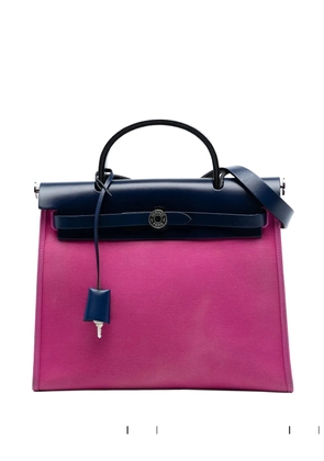Hermès Pre-Owned 2018 Toile Herbag Zip 31 satchel - Pink