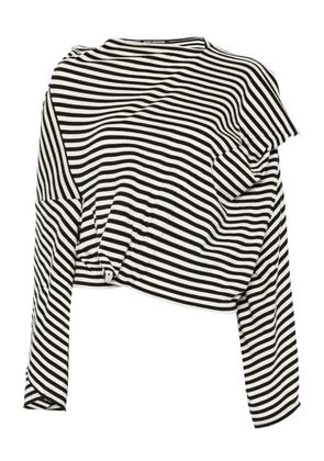 Junya Watanabe striped blouse - Black