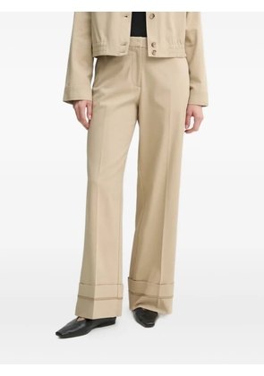 SAMSOE SAMSOE cuffed wide-leg trousers - Neutrals