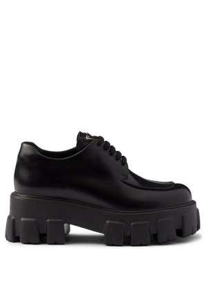 Prada Monolith lace-up shoes - Black