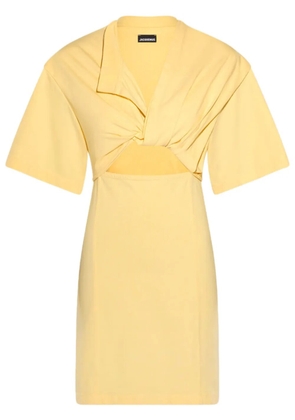 Jacquemus La Robe T-Shirt Bahia mini dress - Yellow