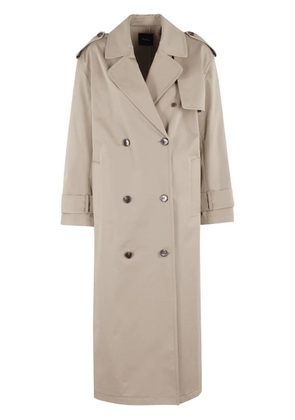Theory double-breasted trench coat - Neutrals