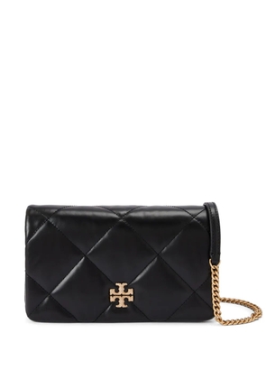 Tory Burch Kira pavé diamond-quilted wallet-on-chain - Black