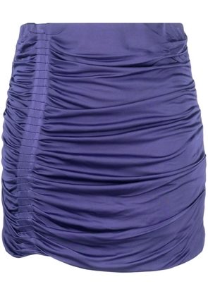 GAUGE81 high-waist ruched miniskirt - Purple