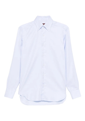 Barba button-down cotton shirt - Blue