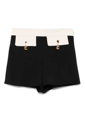 Elisabetta Franchi contrast-panel shorts - Black