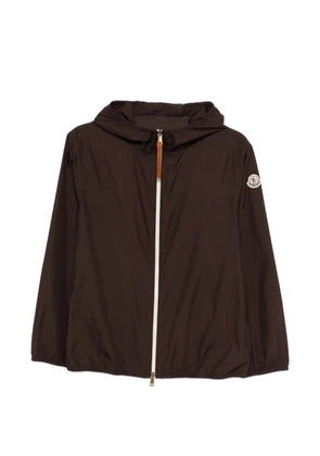 Moncler hooded bomber jacket - Brown