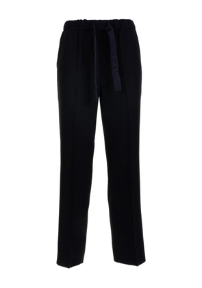 Via Masini 80 drawstring-fastening trousers - Black