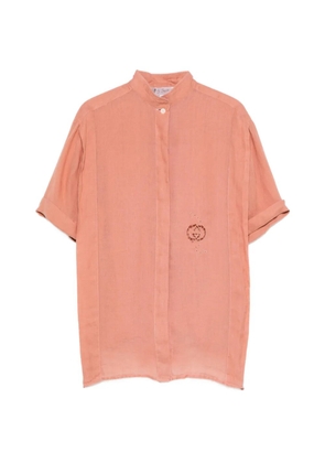 Gucci Pre-Owned 1970s embroidered shirt - Orange