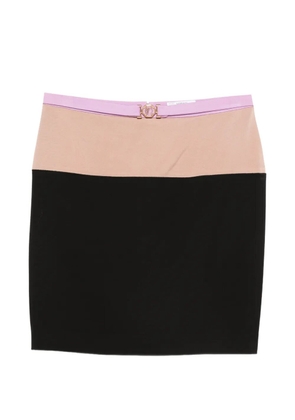 Versace Pre-Owned 2000s colour-block mini skirt - Black