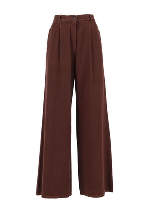 Weekend Max Mara nanda pleated trousers - Brown
