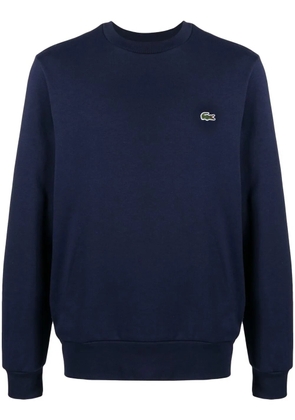 Lacoste Classic logo-patch cotton sweatshirt - Blue