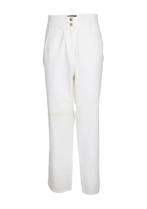 ELENA MIRO` buttoned trousers - White