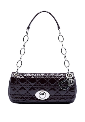 Christian Dior Pre-Owned 2009 Patent Cannage Rendezvous shoulder bag - Purple
