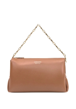 Ferragamo chain crossbody bag - Brown