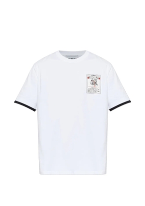 Iceberg print trim T-shirt - White