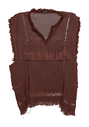 Isabel Marant Vintage fringe-detailing top - Brown