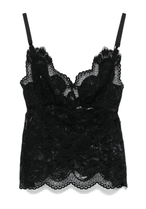 Rabanne lace tank top - Black