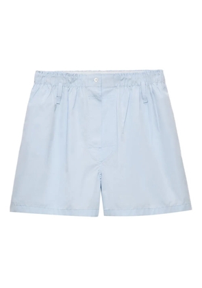 Prada cotton-poplin shorts - Blue