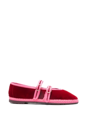FLABELUS Claire double-strap ballet flats - Red
