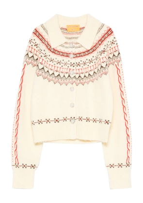 Guest In Residence Cloud Chalet patterned cardigan - Yellow