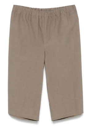 Rier waxed poplin shorts - Grey