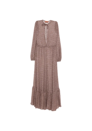 Missoni ruffled-hem maxi dress - Brown