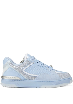 Versace Biggie Basket crystal-embellished sneakers - Blue