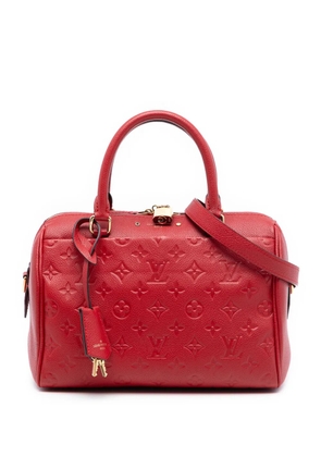 Louis Vuitton Pre-Owned 2016 Monogram Empreinte Speedy Bandouliere 25 satchel - Red