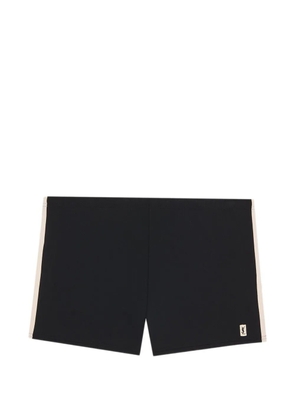 Saint Laurent stripe swim shorts - Black