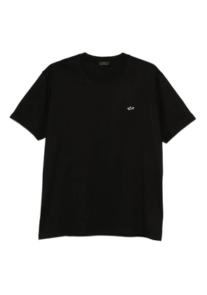 Paul & Shark shark-detail cotton T-shirt - Black