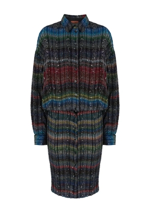 Missoni sequinned classic-collar midi dress - Black