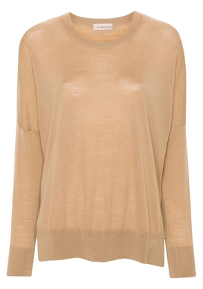 Blanca Vita fine-knit sweater - Brown