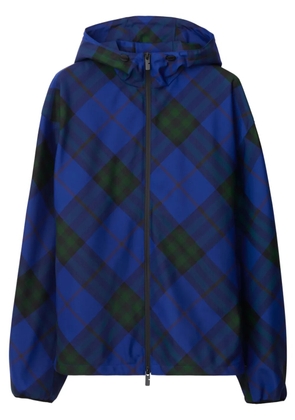 Burberry House Check hooded jacket - Blue