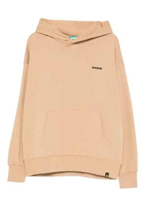 BARROW logo-detail long-sleeve hoodie - Neutrals