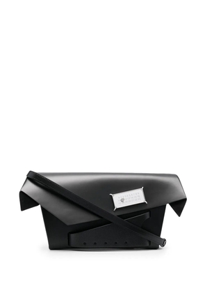 Maison Margiela Snatched leather clutch bag - Black
