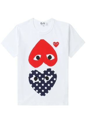 Comme Des Garçons Play logo-print cotton T-shirt - White