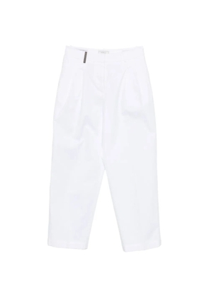 Peserico pleated-details trousers - White
