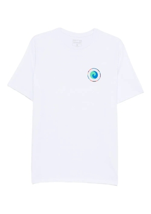 Patagonia logo-embroidered graphic t-shirt - White
