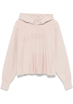 Maison Margiela logo cotton hoodie - Pink