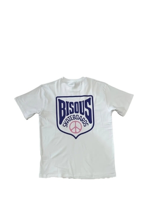 Bisous Skateboards Blason logo-print T-shirt - White