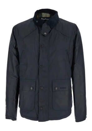 Barbour corduroy-collar cotton jacket - Blue