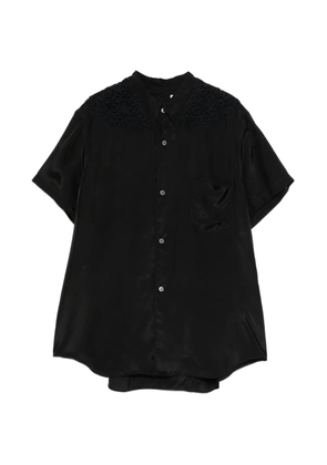 Comme Des Garçons Pre-Owned 2000s floral-detail shirt - Black