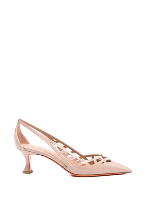Santoni cut-out pointed-toe pumps - Pink