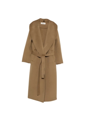 Róhe signature scarf coat - Brown