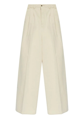 Maison Margiela cotton wide-leg trousers - Neutrals