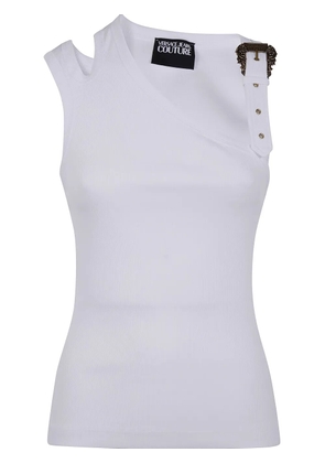 Versace Jeans Couture Baroque buckle tank top - White