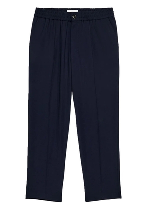AMI Paris elasticated-waist tapered trousers - Blue